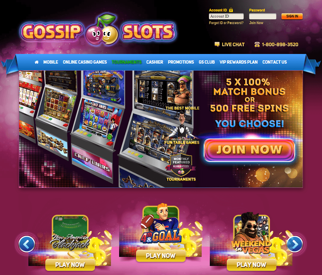 gossip slots free bonus codes