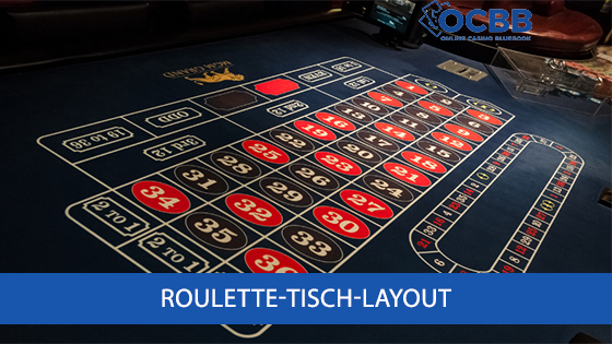 Roulette-Tisch-Layout